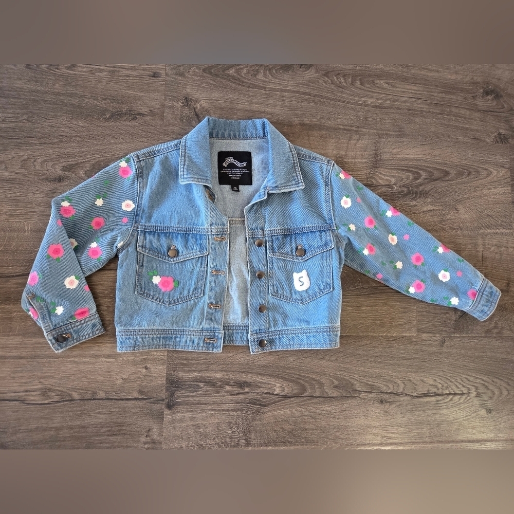 Girls Squishmallows Denim Jacket Size XS 6/6x